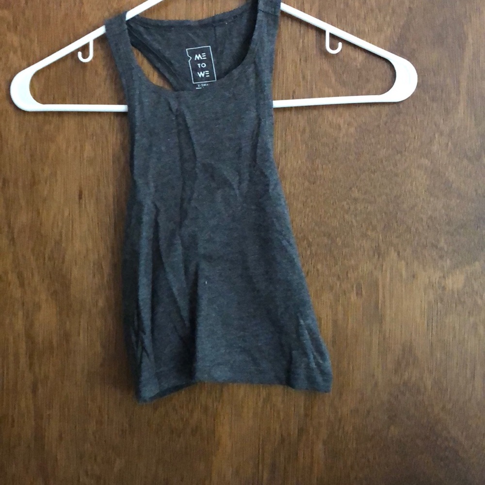 Gray Crop Top